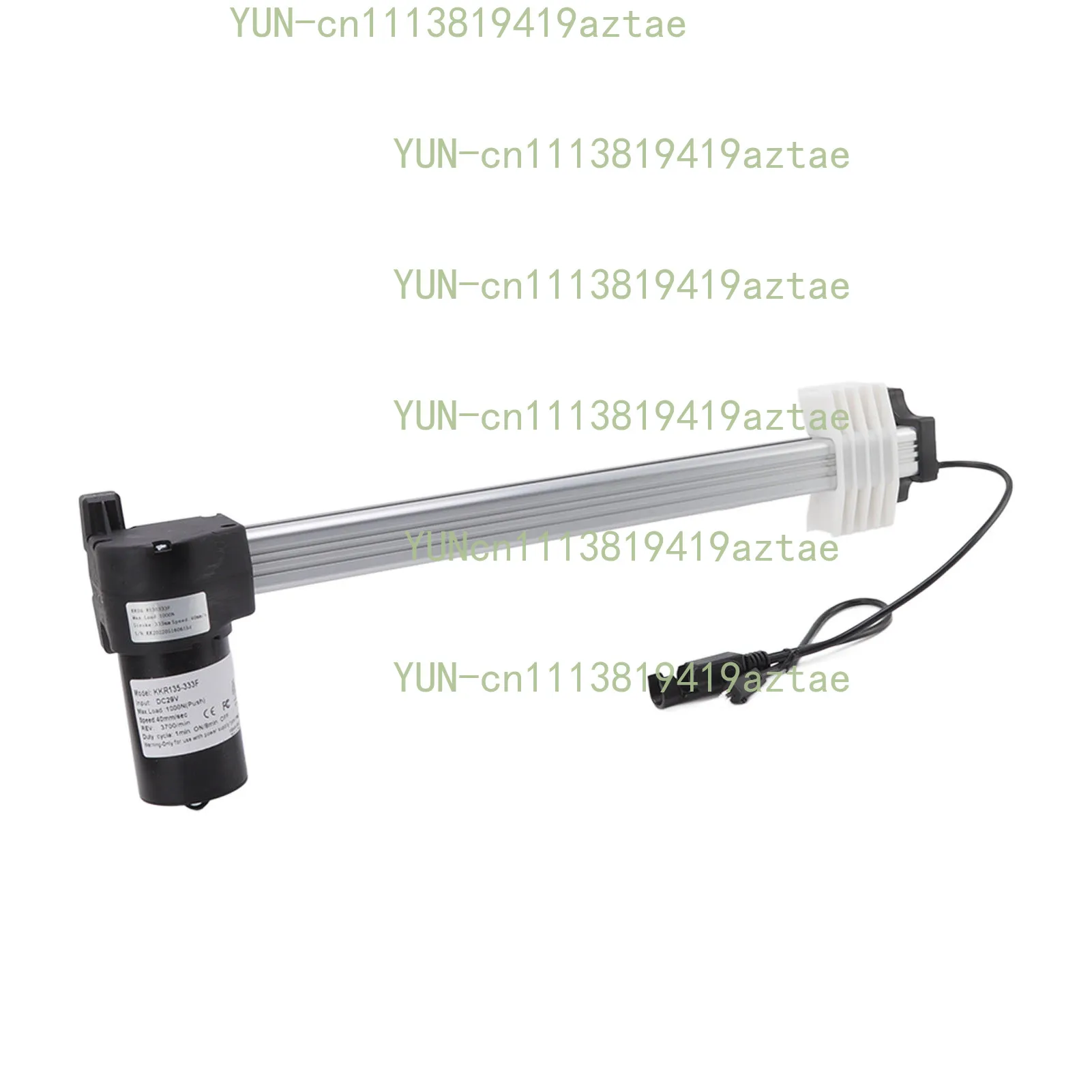 Motor 333MM stroke electric push rod flat push line, telescopic rod lifter DC motor push rod
