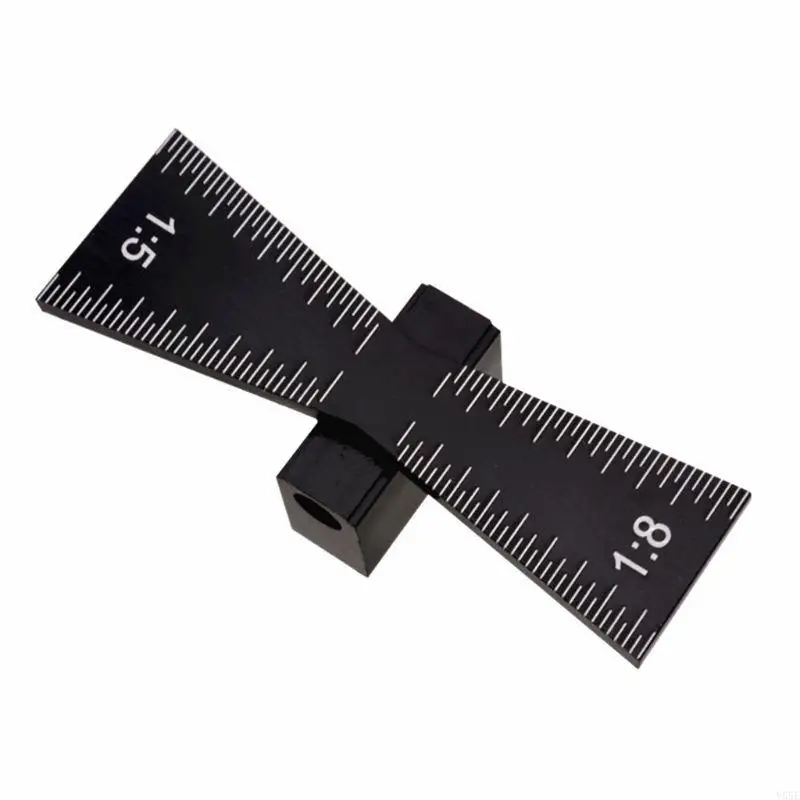 Y55E Walet Ekor Dovetail Dovetail Aluminium Paduan Potong Tangan Kayu Panduan Meter Meter