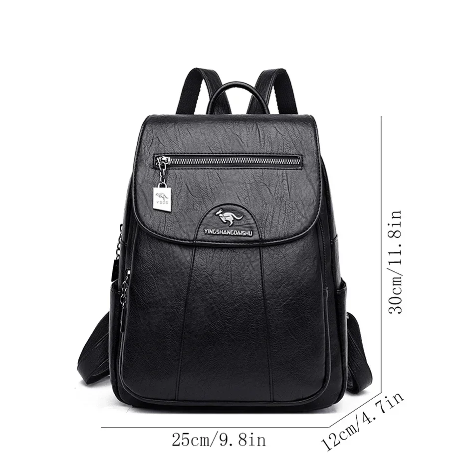 Genuine Women Soft Leather Backpack Female Shoulder Bags Sac a Dos Casual Travel Ladies Bagpack Mochilas School Bags For Girls