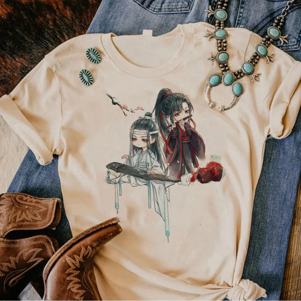 Tian Guan Ci Fu Tgcf t shirt women manga summer comic top female anime clothing