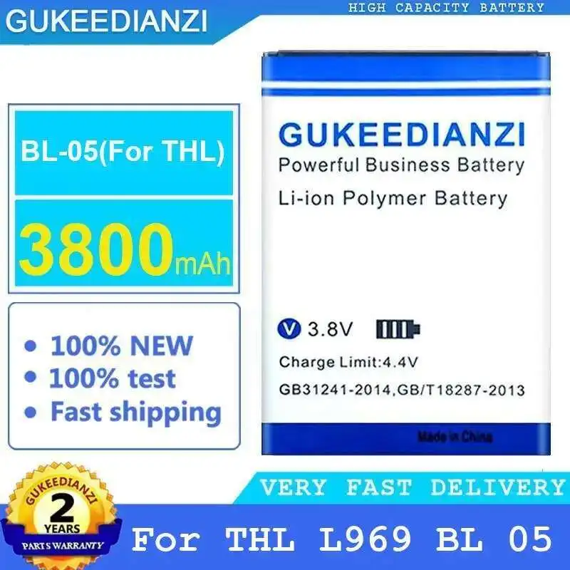 

For Thl L969 BL 05 BL-05 Mobile Phone Battery High-Efficiency 3800Mah