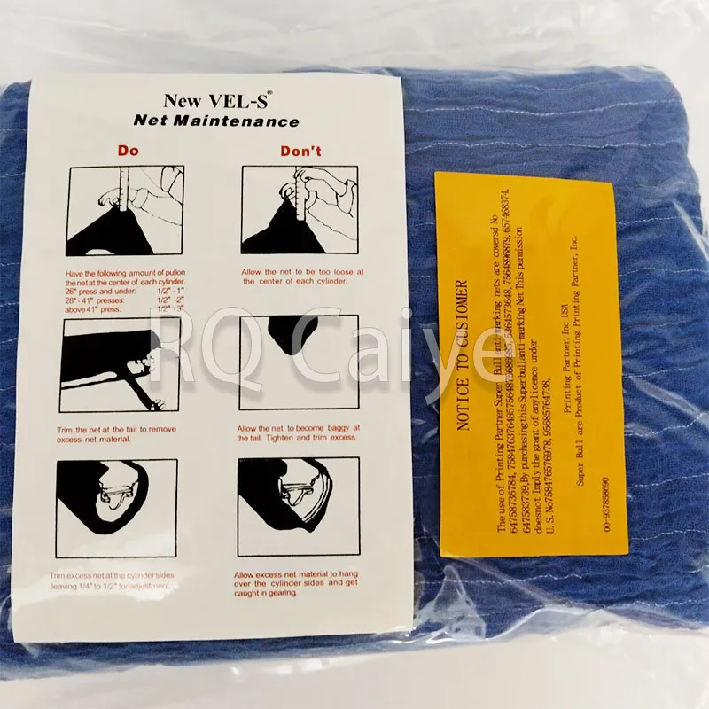 1 Bag (6pcs) Offset Printing Machine Super Blue Net 40'' 1250mm For Heidelberg SM102 CD102 SM74 GTO46 GTO52 Spare Parts