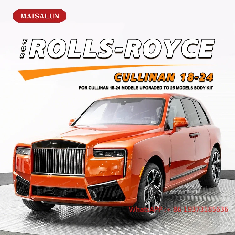 PP Material Old Upgrade to 2025 New Style Body Kit for Rolls Royce Cullinan 2018-2024 New Design Car Kit
