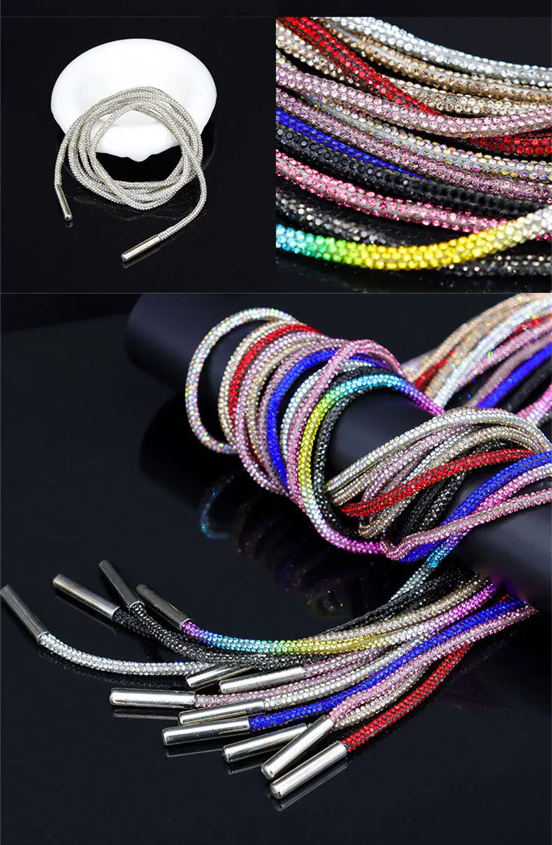 10 Stück Strass-Röhrenkordel, Glitzerkordel, Taschen-, Schuh- und Kostümdekoration, DIY-Bastelarbeiten, Kristall-Strass-Röhrenkordel, Geschenkzubehör – Detail 4