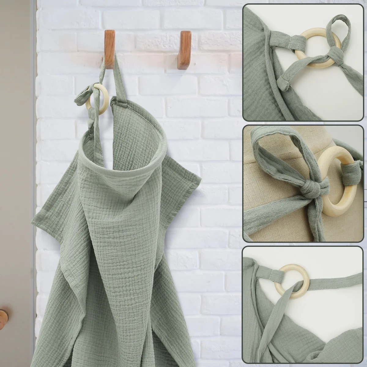 Nursing Cover Cotton Breathable Breastfeeding Cover Outdoor Privacy Mother Nursing Cloth Lightweight Portable Nursing Apron New