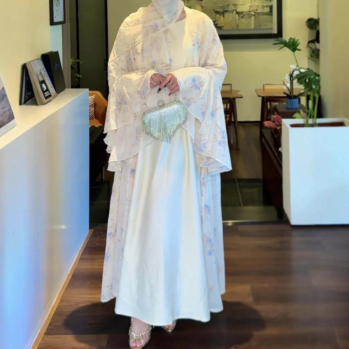 

Комплект из 3 предметов: праздничные платья для женщин, мусульманская абайя с шарфом, длинный кардиган-роба, платья с поясами, дубайские абайи, джалабия для Ид и Рамадана