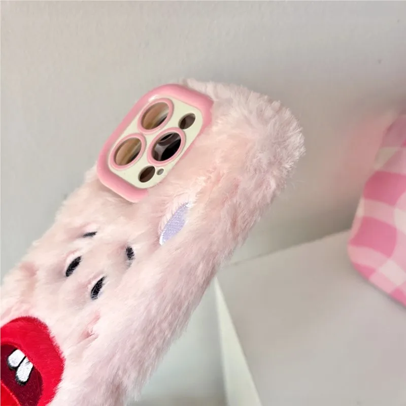 Creative Fluffy Funny abstraction Plush Funny Bucktooth Lens