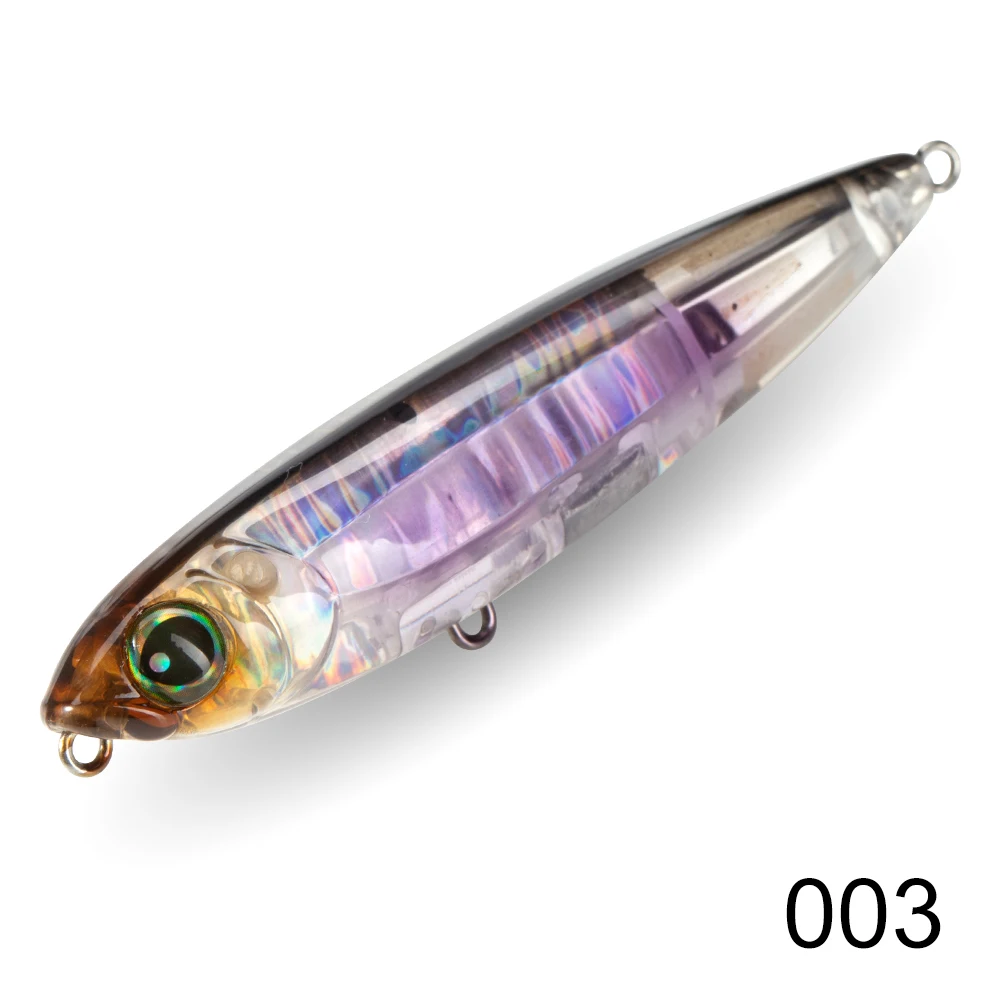 D1 Topwater 3DR Bleistift Angelköder 80mm/100mm Walk The Dog Oberflächenköder Reflektierender schwimmender Köder für Seebarsch-Angelgerät