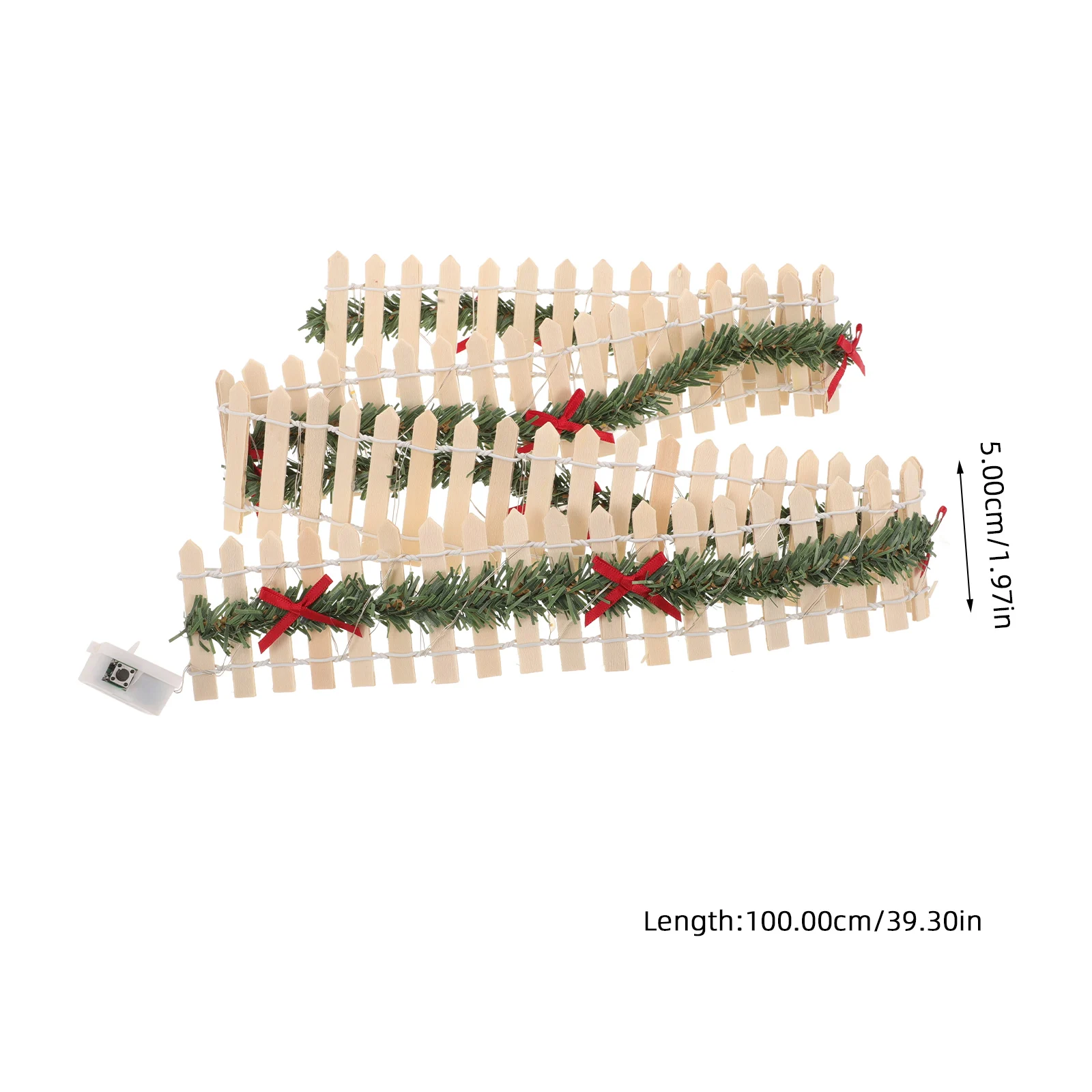 

Wooden Mini Fence for Garden Decorative Tiny Fence Farm Sandbox Accessory Landscape Diorama Outdoor Micro Scene Building