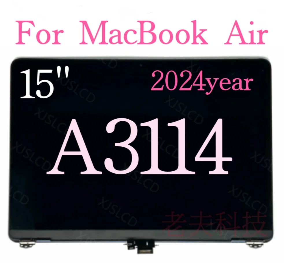 Oringinal A3114 Laptop LCD Screen Display Assembly For Macbook Air A3114 15 Inch  Panel  Assembly Replacement Parts