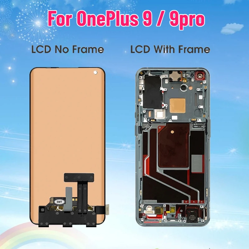 

TFT LCD for OnePlus 9 LCD Display Touch Screen Digitizer Assembly for Oneplus 9 Pro Display 1+9 Pro Screen