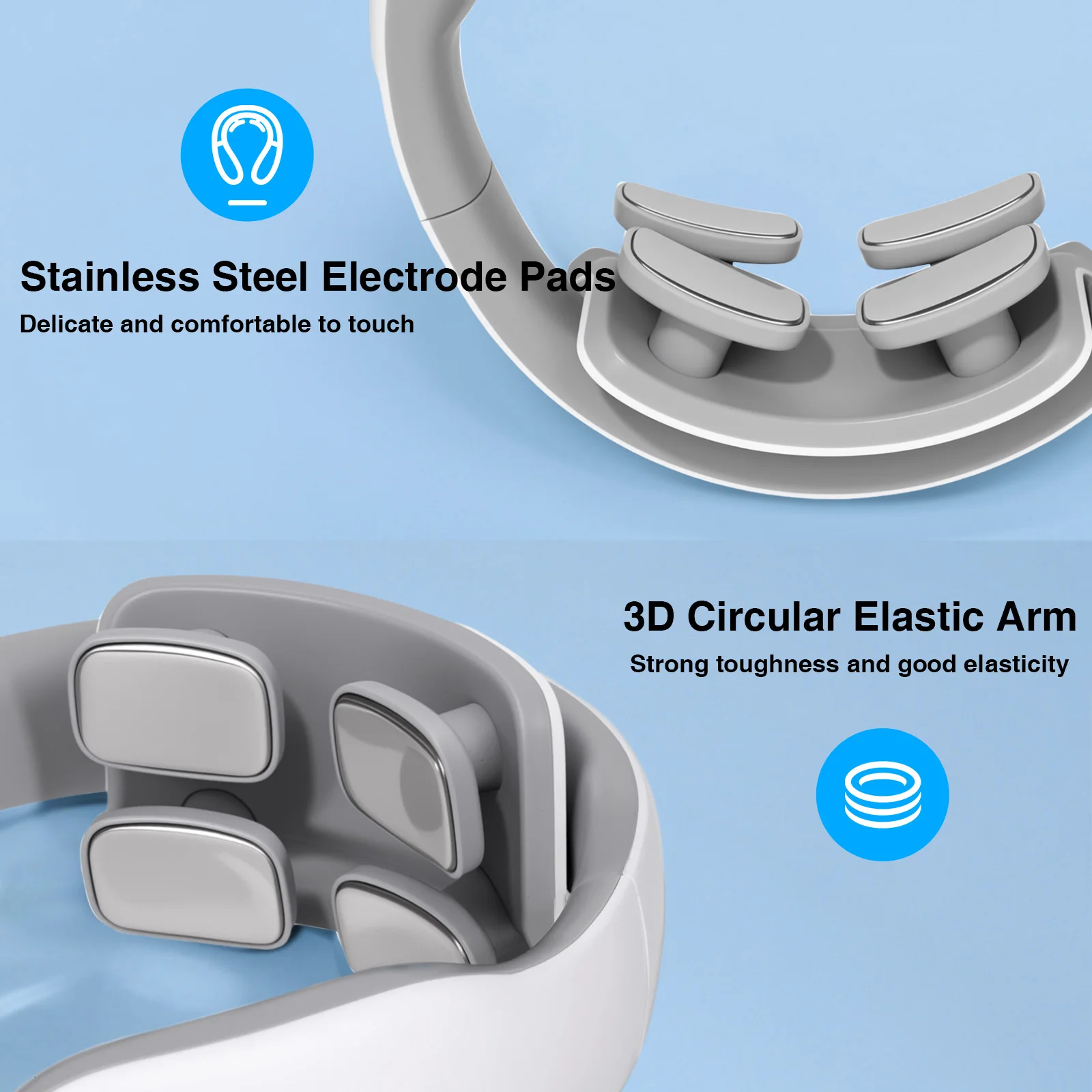 مدلك الرقبة - تدليك عنق الرحم العميق / دعم تعزيز الموقف / محمول وسهل الاستخدام، مدلك الرقبة المحمول، المثالي