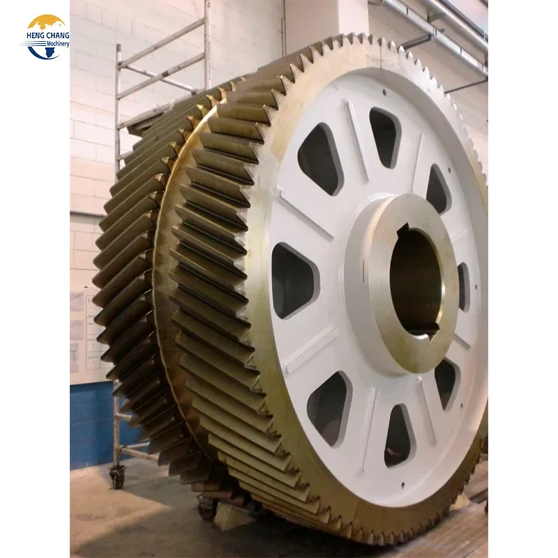 Oem Customer Forging Steel Cement Plant Large Ring Gear Ball Mill Spur Girth Gear Ring Large Module Ring Gear