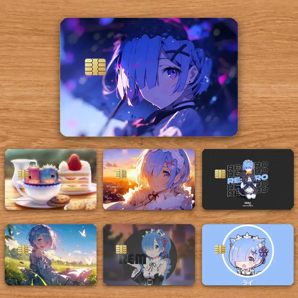 

Re Zero R-Rem Credit Card HD Stickers Game Card Decal Card Matte Film Skin Small Chip Waterproof Sticker