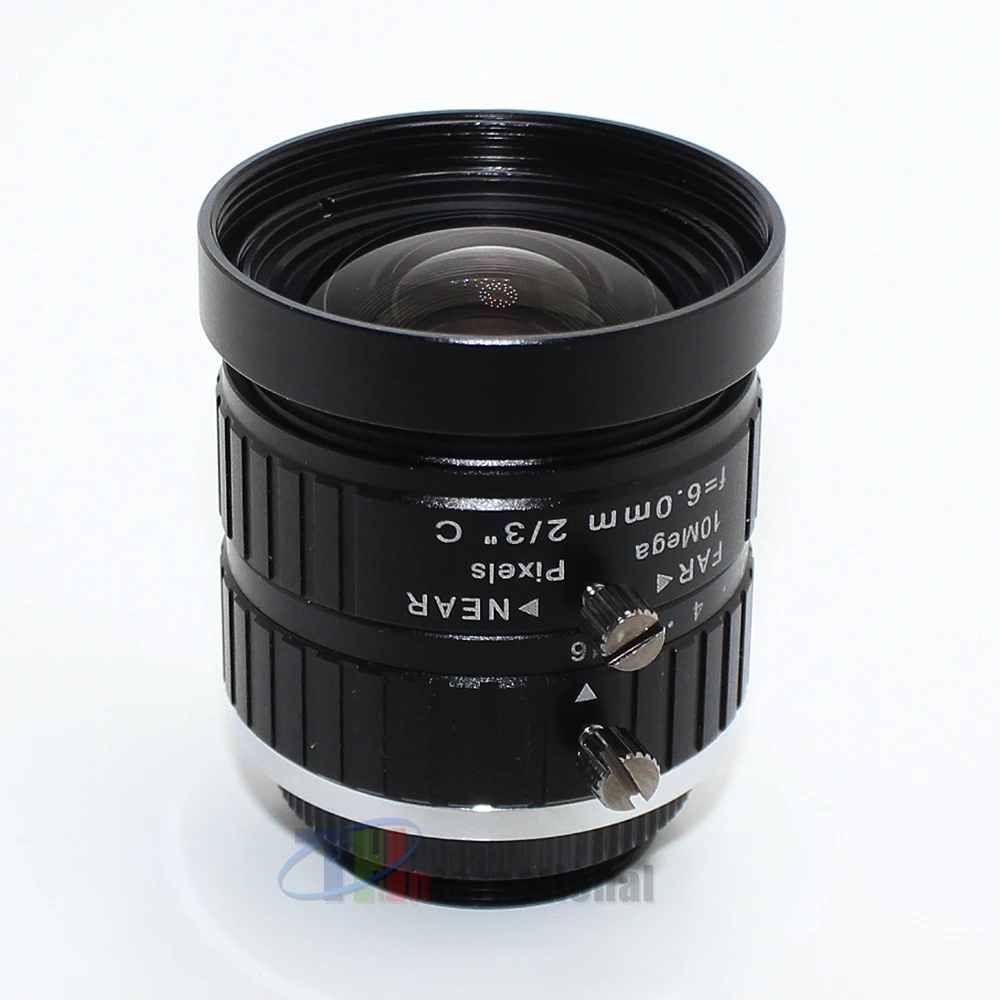 10MP 2.8mm 6mm C Mount Lens Manual Iris Manual Focus F1.6/F2.4 1/1.8" & 2/3" Image Format Industrial Security Camera Lens
