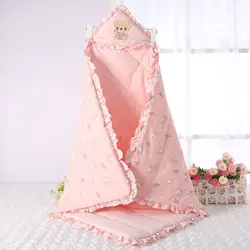 Newborn Pure Cotton Blanket Winter Warm Anti-kick Baby Swaddling Blanket Cartoon Wrapping Blankets Baby Cute Bedding Quilt