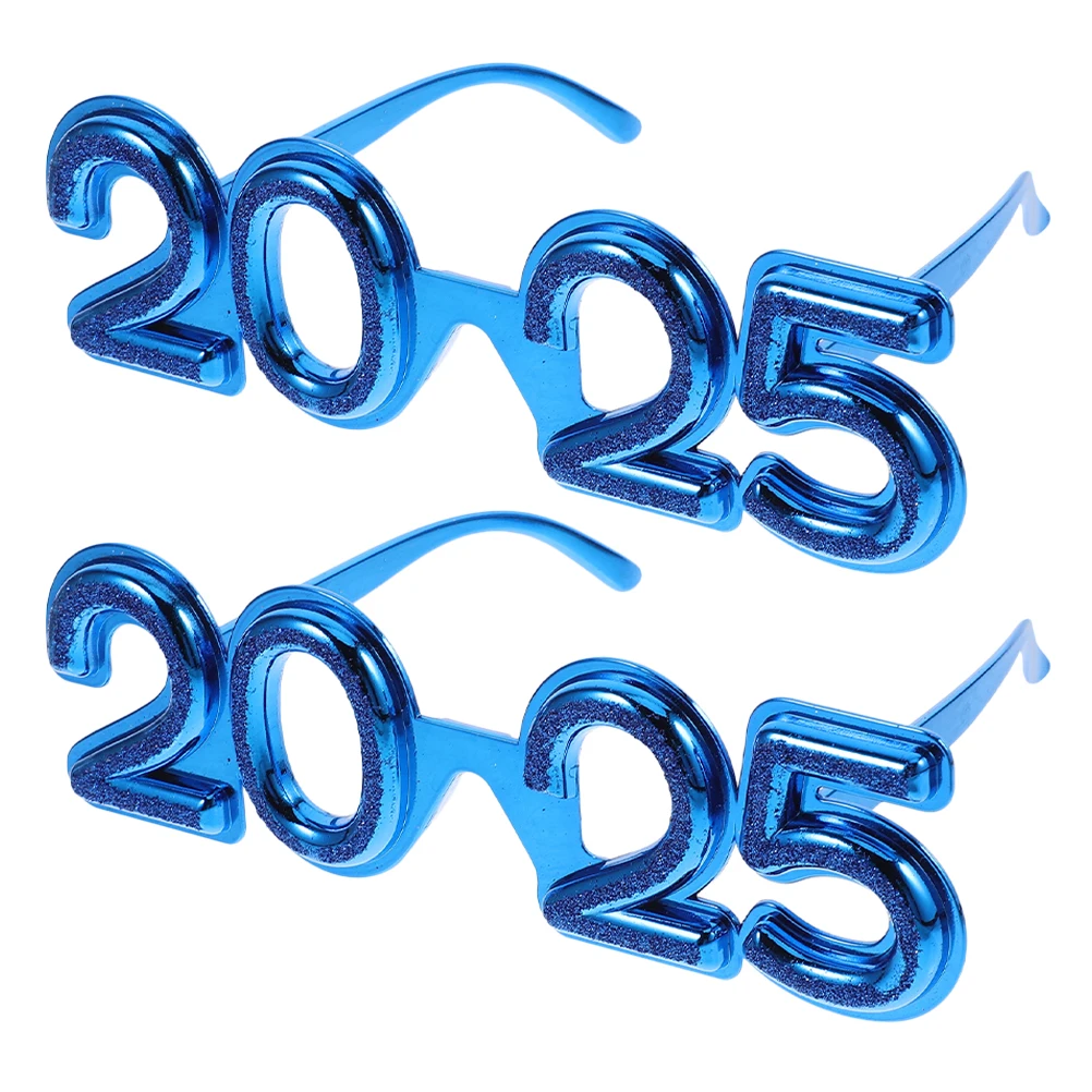 

2pcs New Year Eyewear Funny Party Glasses Festival Photo Props 2025 Theme Eyeglasses 2025 Dancing Glasses For Men Women Party