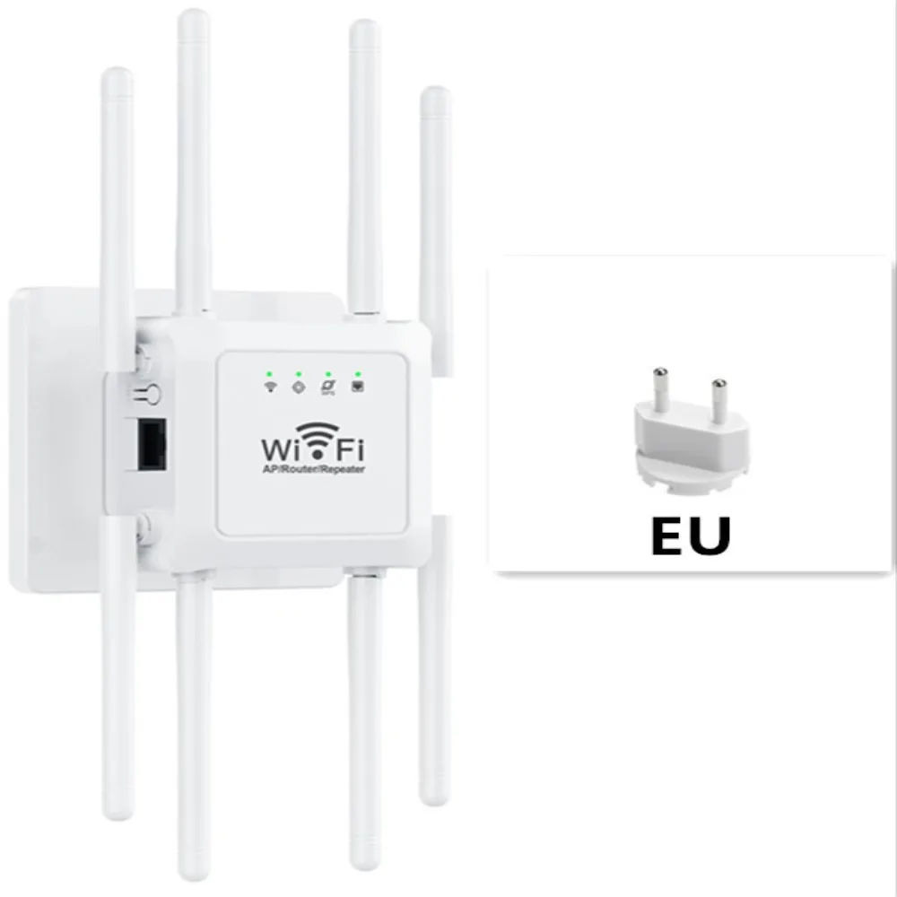 

Durable 8-Antenna WiFi Extender 300M Signal Amplification Wireless Repeater Signal Router Home