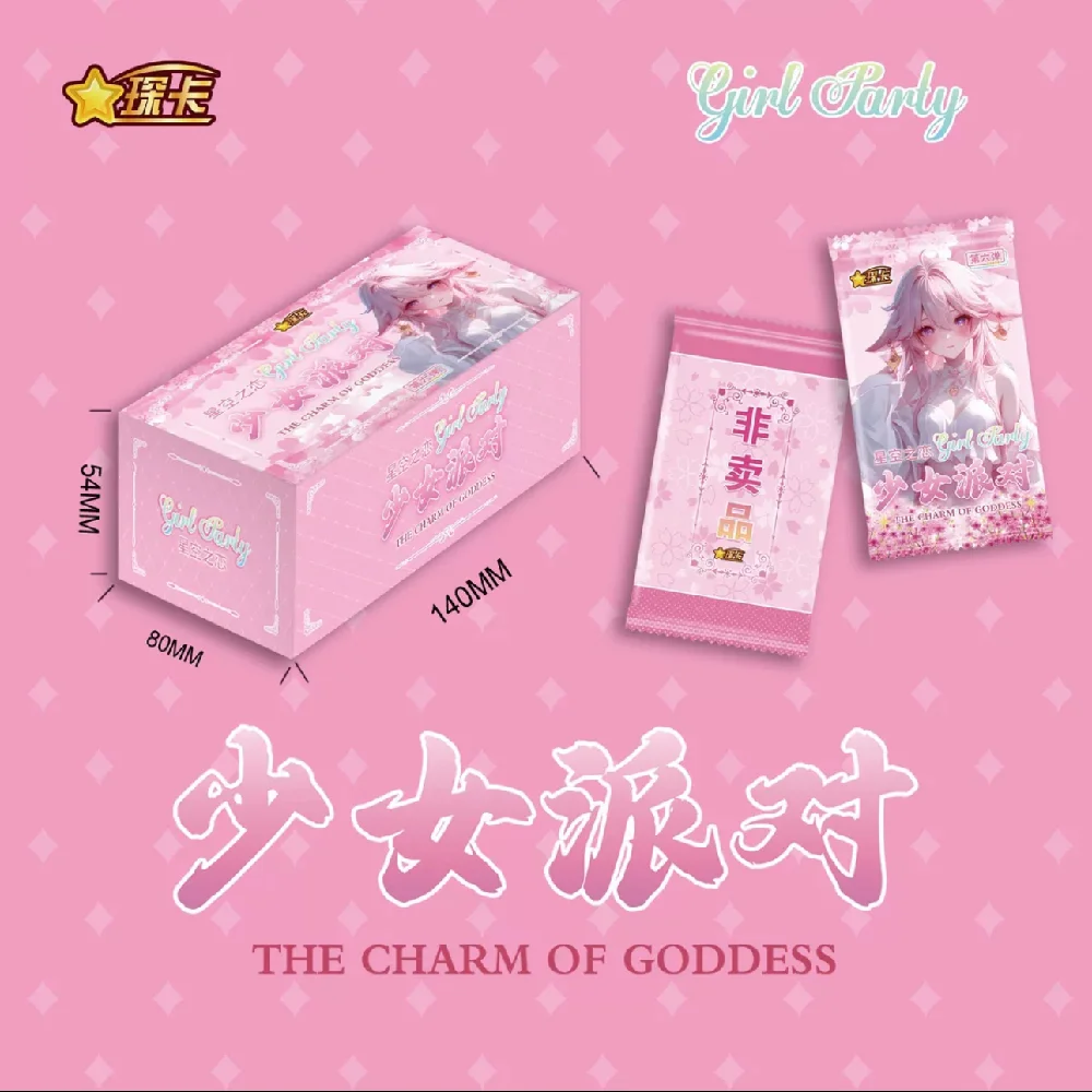 Nieuw Girl Party 6-godin verhaalverzamelkaarten Booster Box Envelopkaart Tcg Speelgoed en hobby's Cadeau