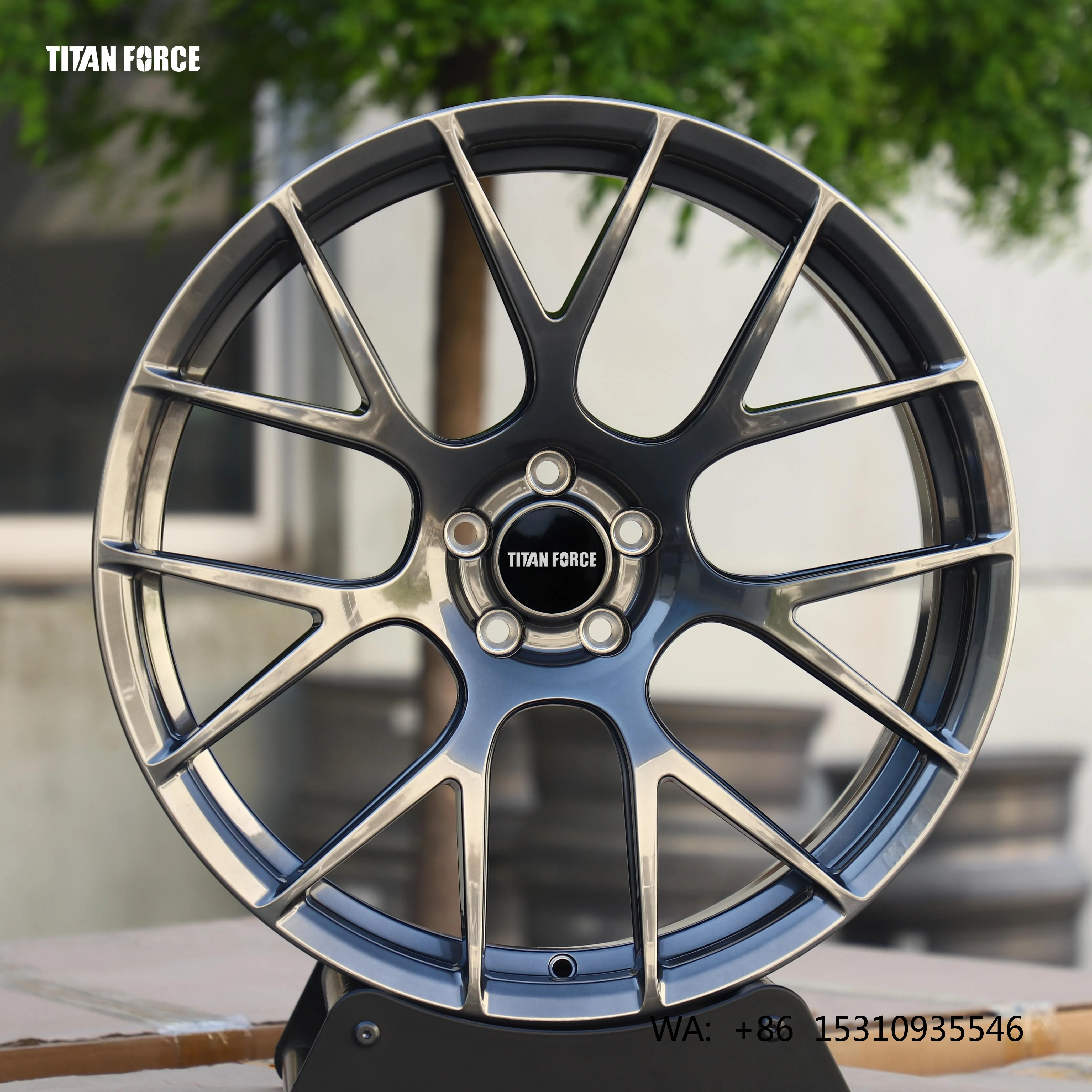 

TITAN FORCE Car Rims 17 18 19 20 22 24 Inch 5x114.3 5X112 5X120 Car Forged wheels Rims for Mercedes BMW Volkswagen Accord Tesla
