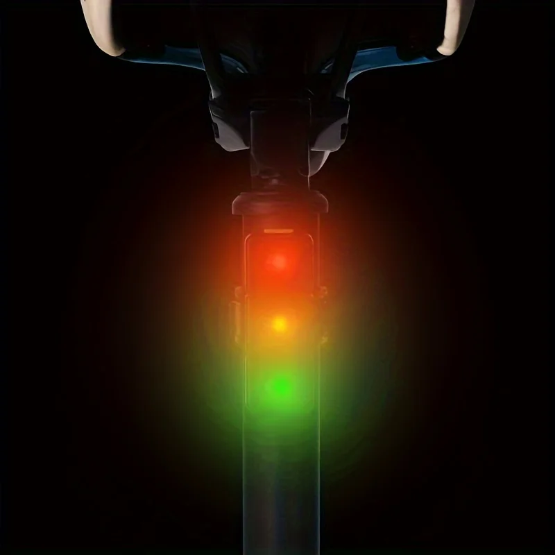 Night Riding Lights Tri-color Night Warning Lights Red and Green Tail Lights Alpine Riding Lights Bicycle Tail Lights