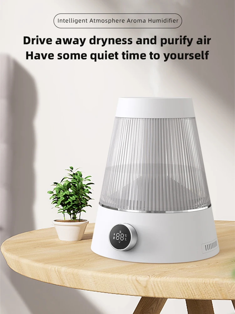 Smart Atmosphere Aromatherapy Atomizing Humidifier  Large Capacity Aromatic  diffuser for the home, bedroom Colored night light