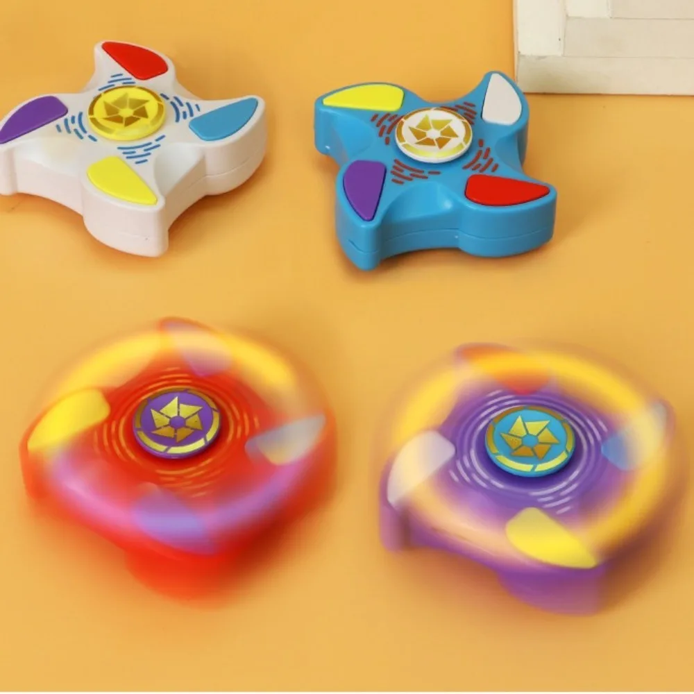 3 Game Modes Luminous Finger Gyroscope Toy Interesting Groundhog Game Fingertip Gyro Game Sensory Fidget Hand Spinner School