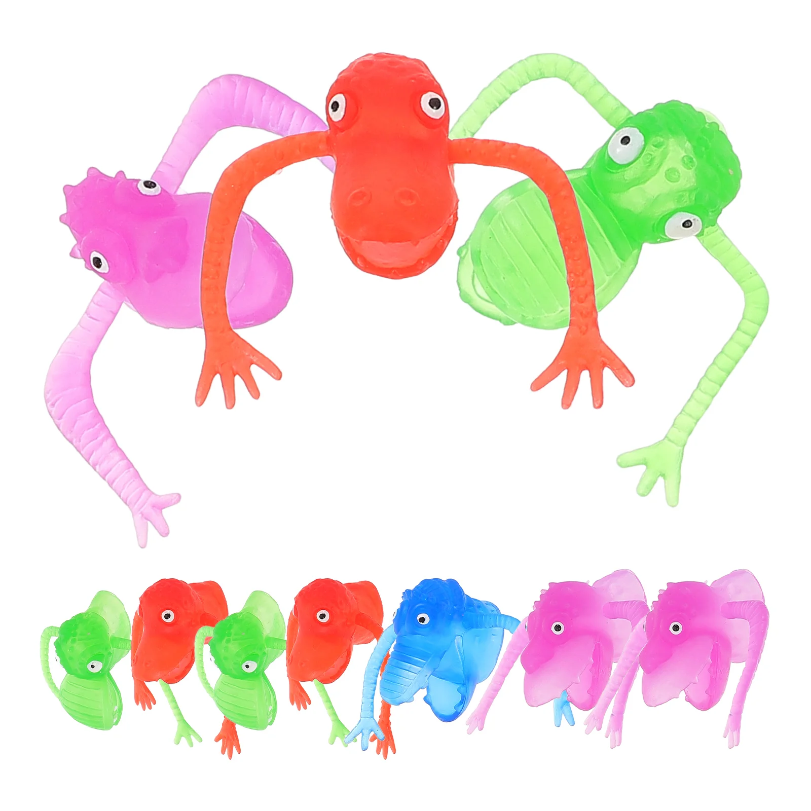 10 Pcs Burattini Small Hands Puppets for Kids Toys Reptile Fidget Halloween Finger Party Favors Crawl Toddler