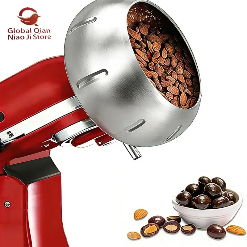 Chef machine, candy coated accessories, chocolate almond strawberry