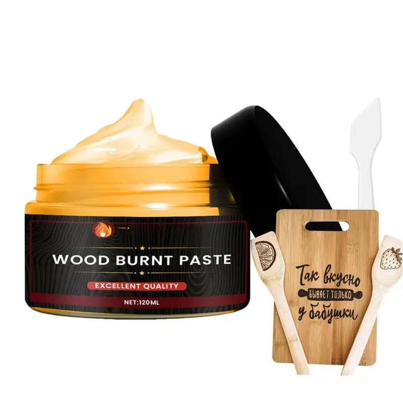 Wood Burning Liquid Wood Craft Combustion Gel Heat Activated Paste For Wood Craft Accurately & Easily Burn For Crafting &