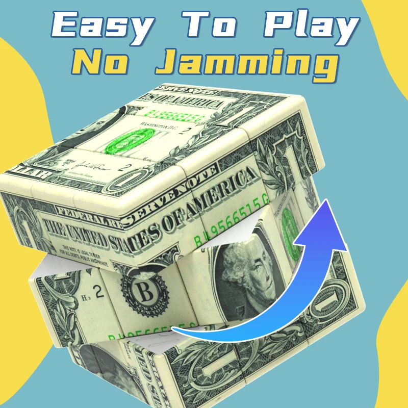 Cube de vitesse 3x3 de 1 dollars, élément d'impression UV, Cube magique, puzzle éducatif, jouets, cadeaux de noël, Thanksgiving, Halloween