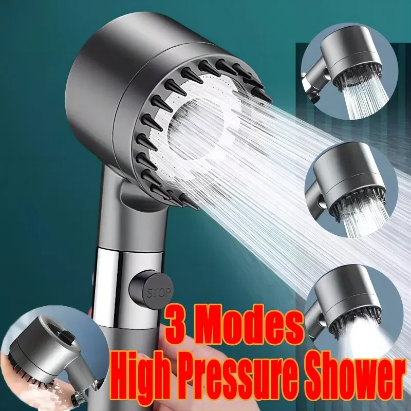 

4 Modes Shower Head High Pressure Showerhead Portable Filter Rainfall Faucet Tap Bathroom Bath Home Innovative Accessories