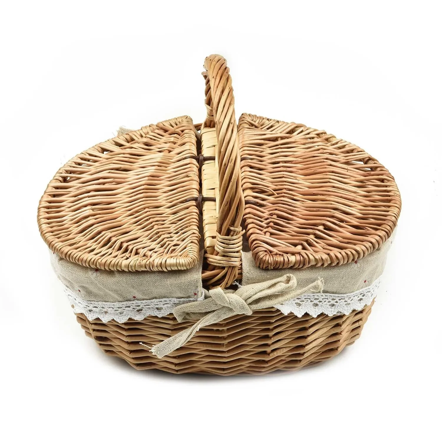 High Quality Storage Basket Picnic Basket Shopping Malls The Cane Balcony Gardens Barbecue Storage Family Gardening view 4