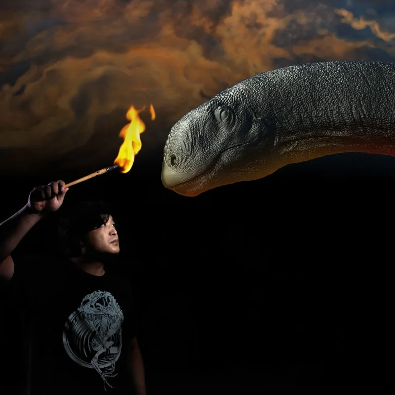 

Dinosaur Museum Mamenxi Longerma 1:45 Scientific Art Model Children's Puzzle Boutique Handmade