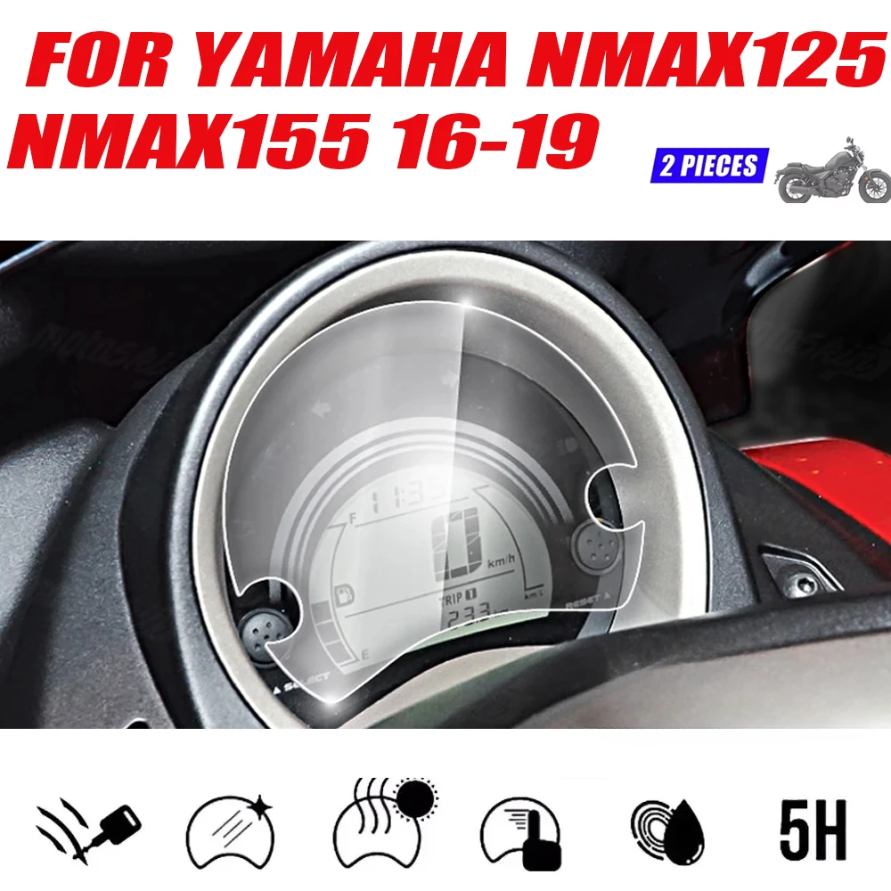 

For YAMAHA Nmax 155 Nmax155 NMAX125 2016-2019 Motorbike Dashboard Scratch Protection Film Screen Protector