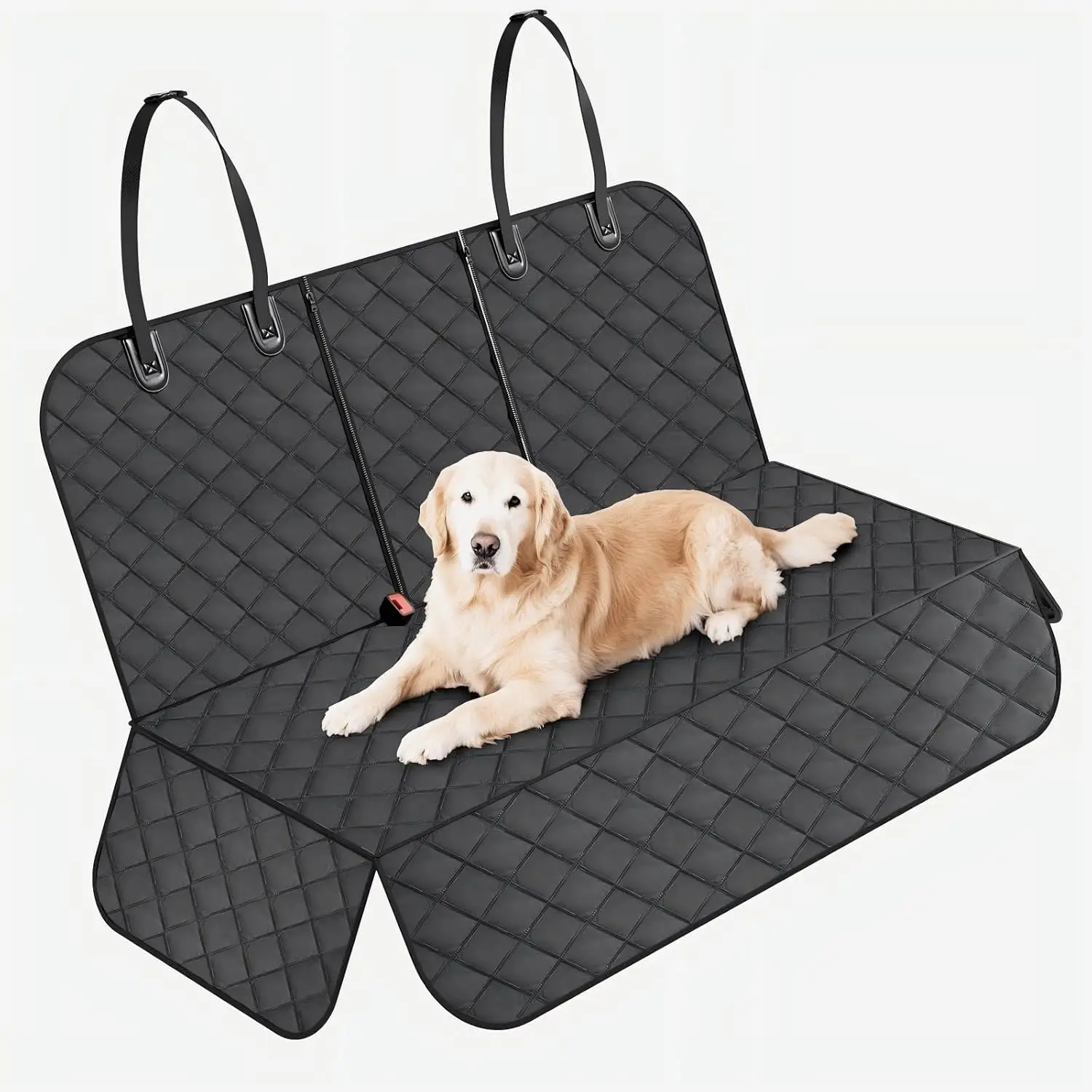 犬用カーシートカバー（後部座席用）、改良型厚手犬用カーシートカバー、防水・耐摩耗性ベンチ後部座席カバー