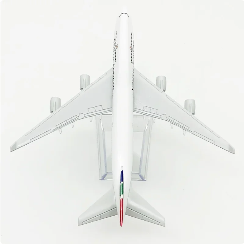 محاكاة B747 الطائرات الخطوط الجوية الجنوبية الأفريقية 1/400 مقياس طائرة 16 سنتيمتر نموذج الركاب سبيكة معدنية ثابتة عرض الديكور