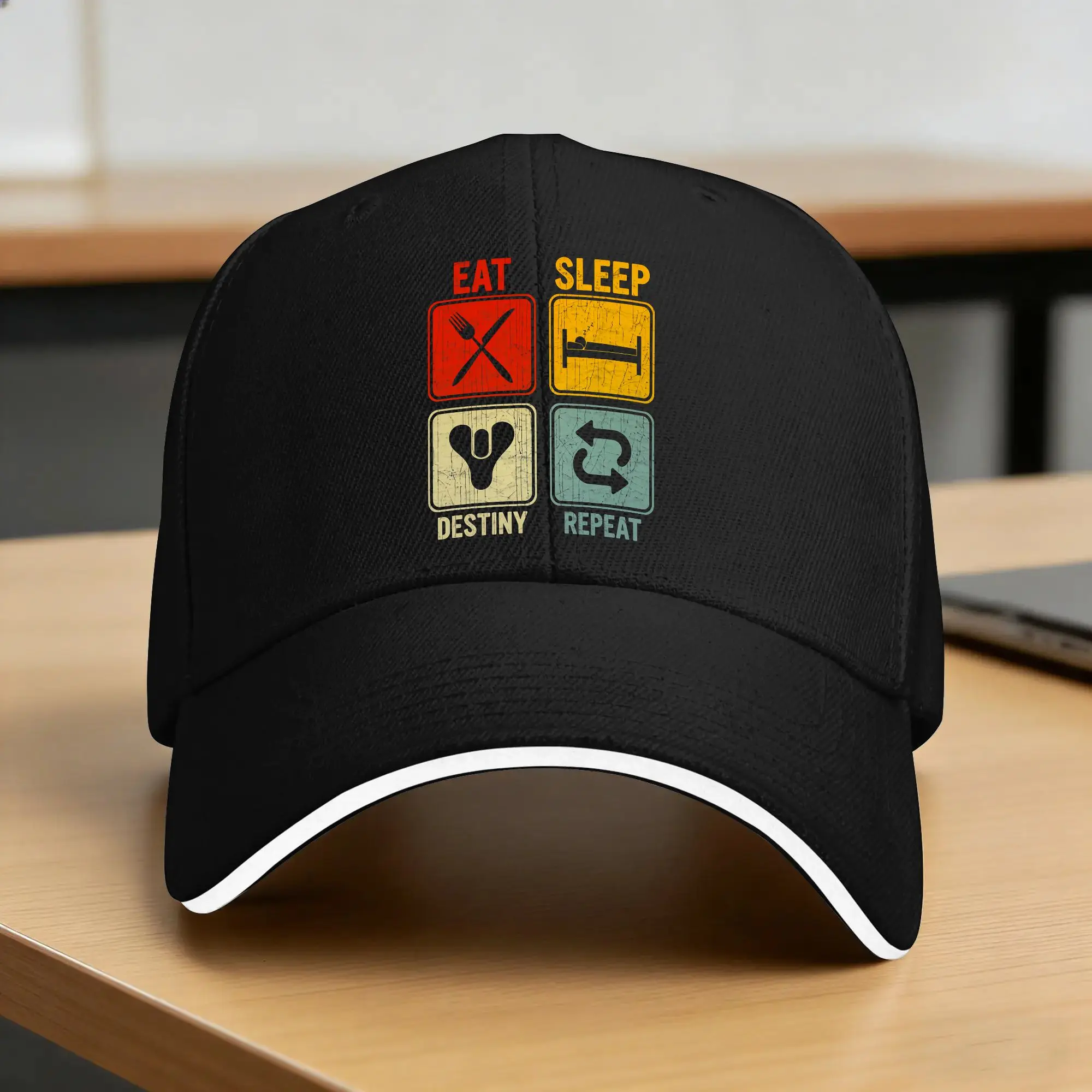 Summer Casual Baseball Cap For Eat Sleep Destiny Repeat Outdoor Sports Trucker Hat For Women Men Sunscreen  Design Baseball Caps