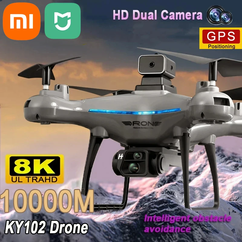 Xiaomi-Drone Mijia KY102, 8K, Caméra Touriste Professionnelle, Photographie Aérienne, Évitement d'Obstacles 360, Flux Optique, Avion RC à Quatre Axes