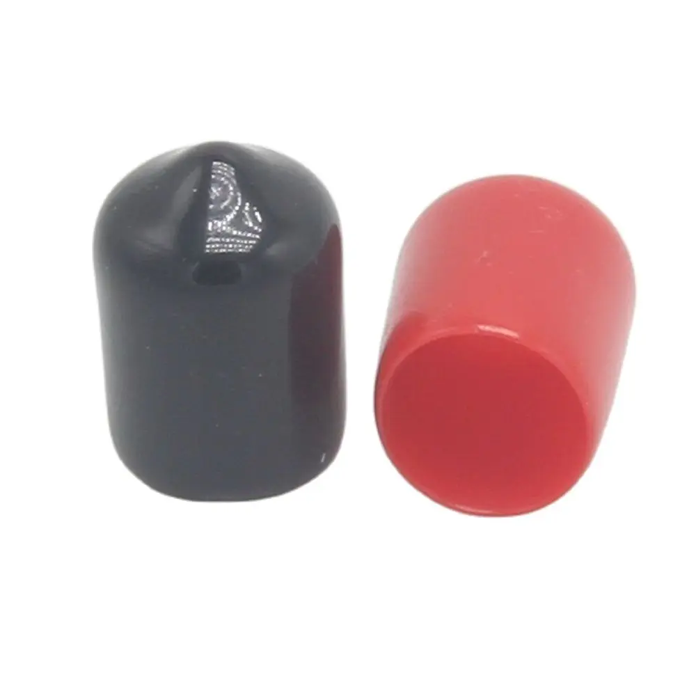 9mm protective cover Rubber Covers Dust Cap for F type coaxial connector or metal tubes red/black color 100pcs/lot