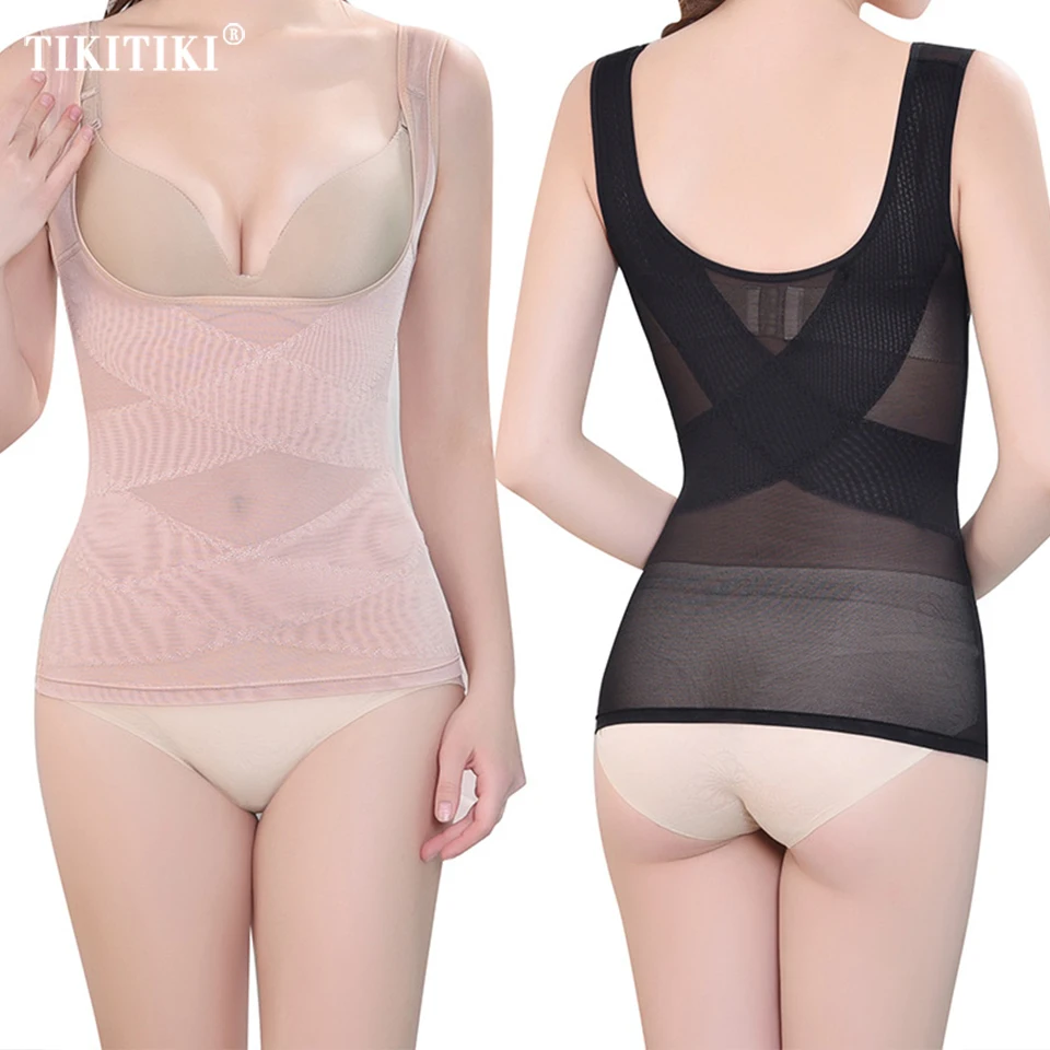 Sexy Slimming Shapewear Tops Postpartum Recover Bodysuit Body Control Corset Lingerie Plus Size Waist Trainer Shaper Underwear