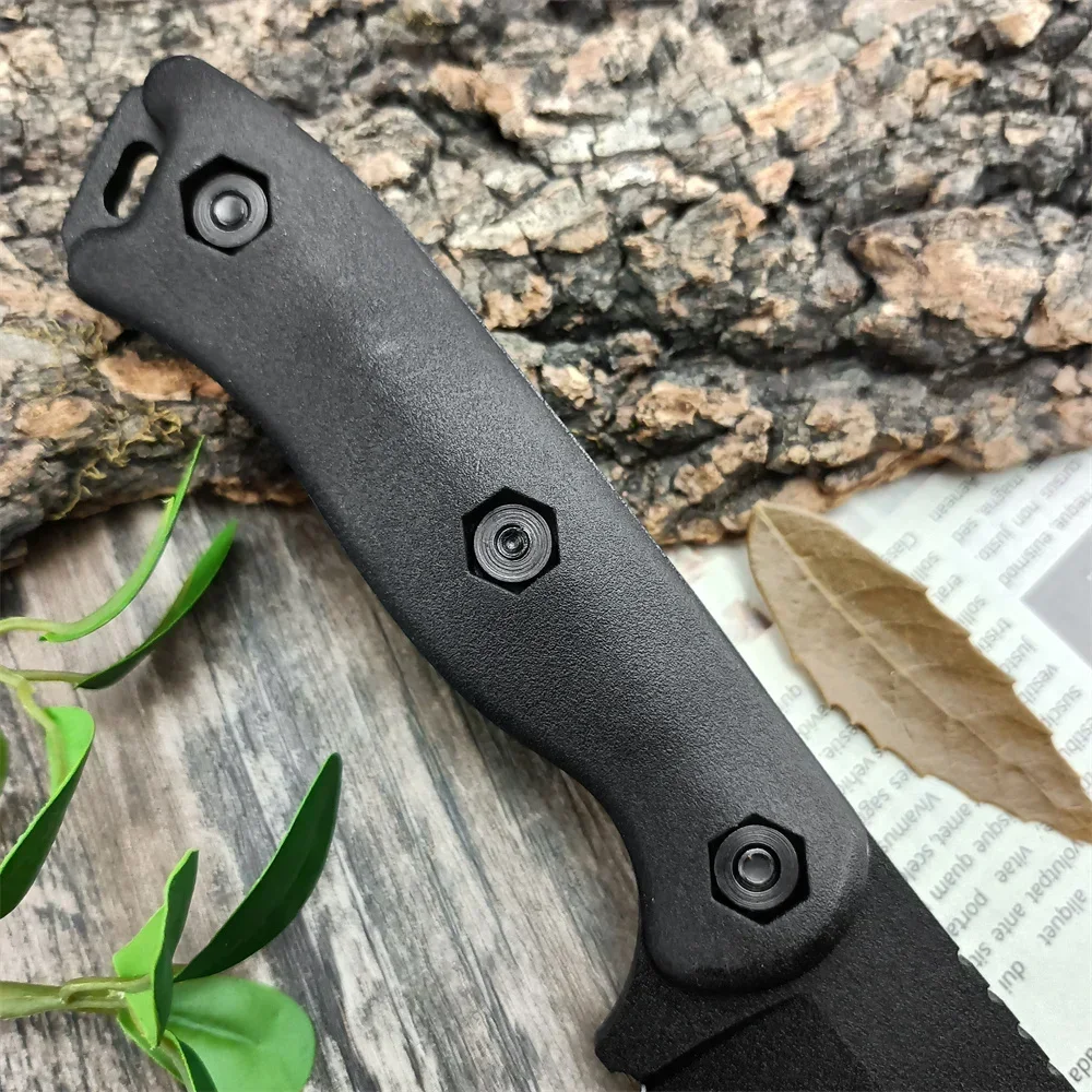 BK18 Fixed Blade D2 Blade Nylon Fiberglass Handle High Quality Hidden Tang Knife EDC Hunting Camping Tactical with Kydex Sheath