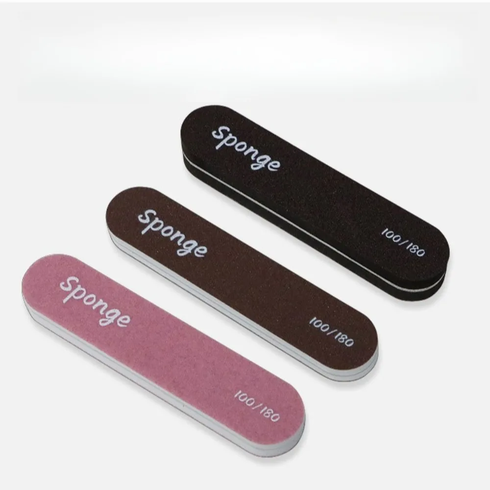 Krótki Manicure Pedicure Dwustronny Pilnik do Polerowania Paznokci Artystycznych Bufor do Szlifowania Żel Usuwanie Gąbka Buforowanie Pielęgnacja Narzędzia Akcesoria