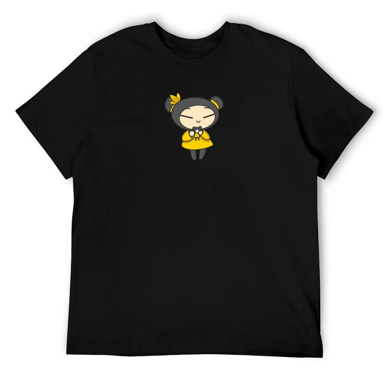 

Yellow Pucca with a Doll T-Shirt funny t shirts cotton funny t shirts man man t shirt luxury T-Shirt