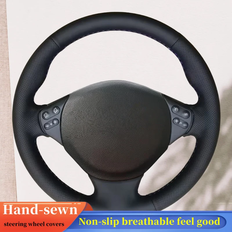 DIY Car Steering Wheel Cover Microfiber Leather For BMW E39 5 Series 1999-2003 E46 3 Series 1999 Steering-Wheel Cover Accessorie