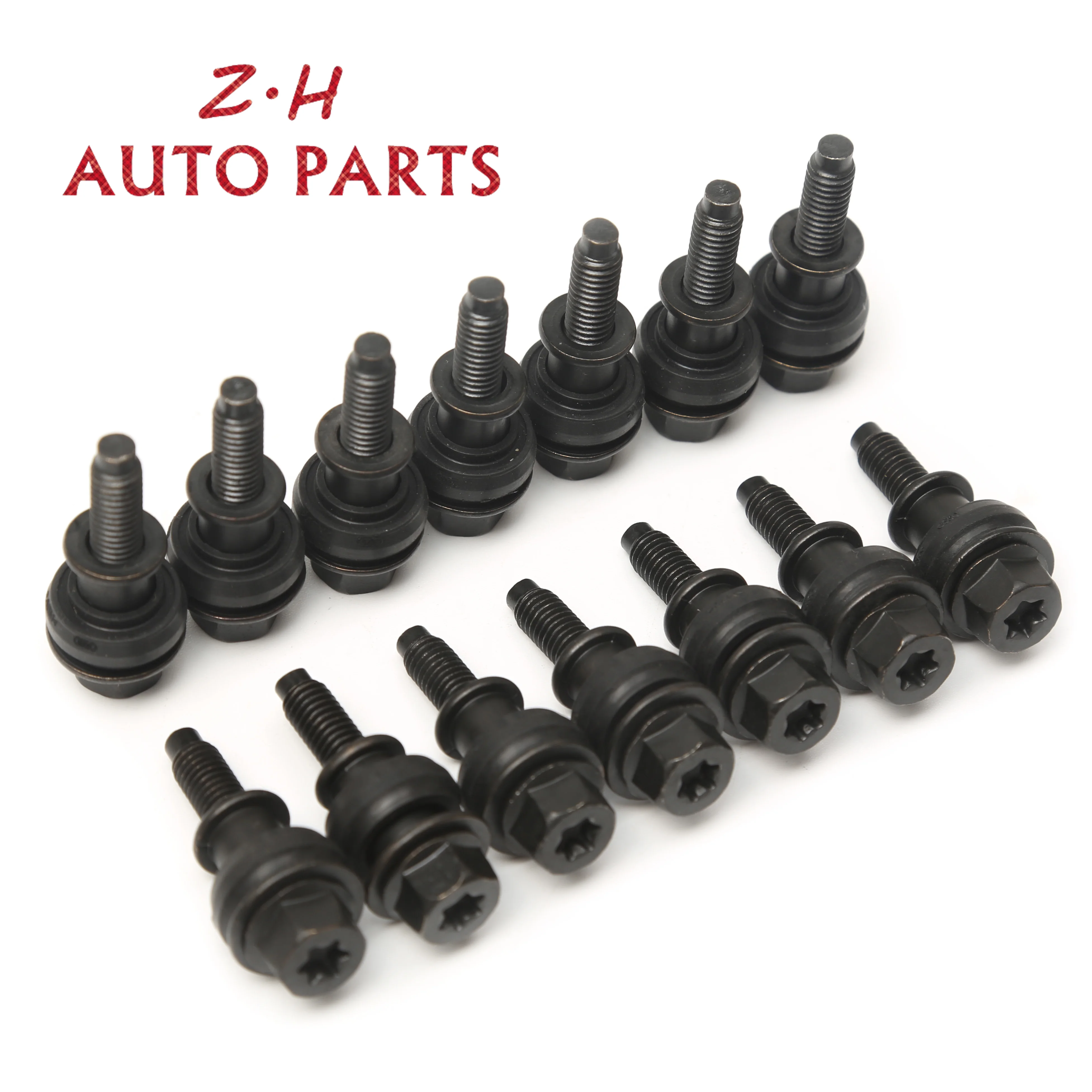 Car Engine 14Pcs Cylinder Head Screw For Audi A6 S6 Avant A8 S8 Quattro A7 Sportback 2011-2014 3.0TDI CLAB 06J103831A 06J103831C