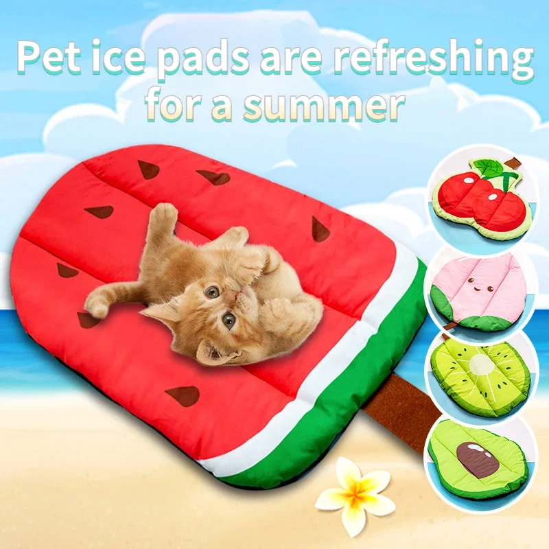 Cooling Down Pet Ice Pads In Summer Cat Bed Cat Rug  Pet Beds for Dogs  Oxford Farbric Cooling Material for A Cool Summer Puppy