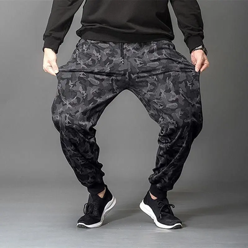 

New Autumn Camouflage Men's Nine Points Harem Pants Korean Trendy Loose Casual Trousers Youthful Vitali Sle Polyester Fiber