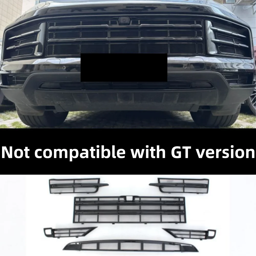 Voor Porsche Cayenne 2024-2025 voorbumper ventilatierooster insectengaas 6 stuks