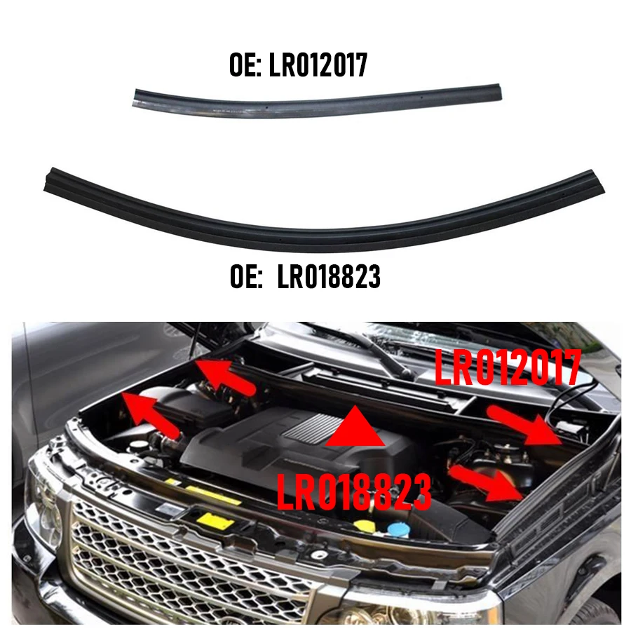 

Уплотнительная лента для передней крышки Wooeight, 1 шт., LR012017/LR018823, накладка на лобовое стекло для Land Rover Range Rover Executive 2010-2012